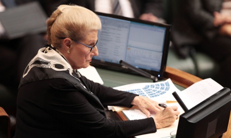 Bronwyn Bishop sent Coalition MP Ewen Jones to the sin bin for the second time in as many days for a state of origin joke.