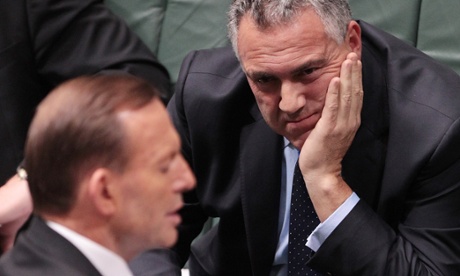 Hockey and Abbott brainstorm in question time.
