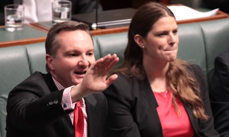 Chris Bowen making a point.