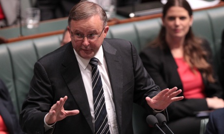 Labor's Anthony Albanese, ever so cocky, after the Blues win.