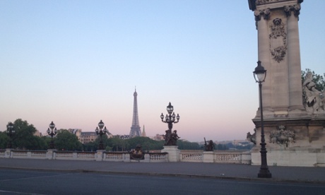 Worth staying up for: the view from Pont Alexander at dawn