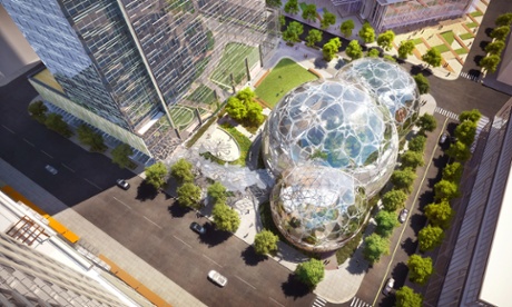 Amazon's new headquarters in South Lake Union, Seattle.