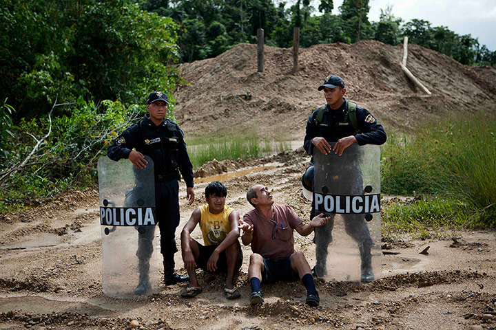 Illegal gold mining: Police stand guard