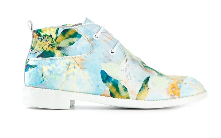 Summer shoes for drizzle: Summery shoes for rubbish weather - printed ankle boots by Swear