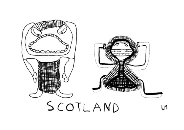 Scotland cartoon