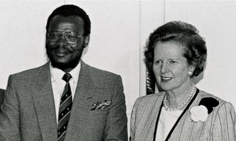 Prince Mangosuthu Buthelezi with Margaret Thatcher 