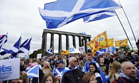 Yes vote rally for Scottish referendum