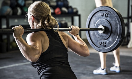 Woman lifting weights