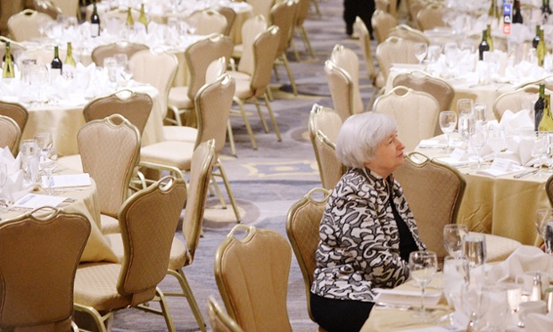 Washington, USA: Federal Reserve chairman Janet Yellen sits at the annual White House Correspondent's Association Gala at the Washington Hilton hotel.
