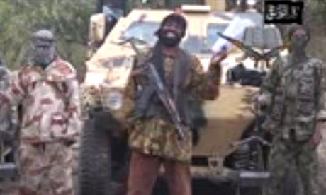Screengrab from video obtained by AFP of Boko Haram leader Abubakar Shekau