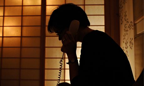 Anonymous woman making a phone call