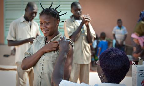 Africa child vaccination