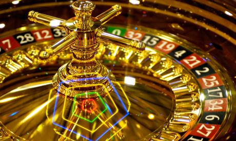 Shining golden casino roulette