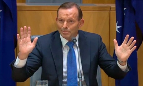 Tony Abbott speaks in Canberra