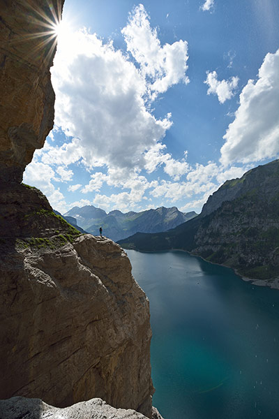 Swiss TB gallery: Swiss TB: Lake Oeschinen, high above the resort of Kandersteg 