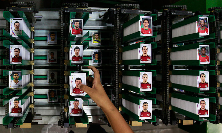Panini: A labourer works at the assembly line of Panini's factory 