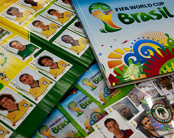 panini: FIFA's Brazil World Cup soccer stickers and album