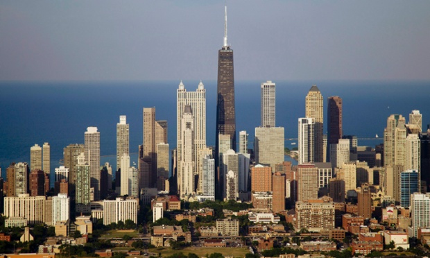 Chicago skyline.