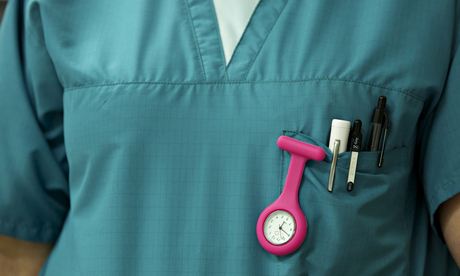 A nurse in the A&E department at Bradford Royal Infirmary, West Yorkshire
