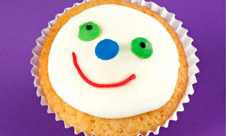 Fairy cupcake with face