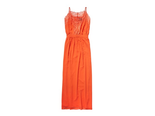 50 best summer dresses: Best summer dresses - orange maxi dress with lace neck by Scotch-Soda