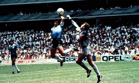 Deigo Maradona hand of god