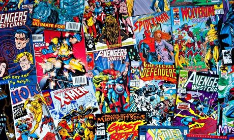 A collection of Marvel comics