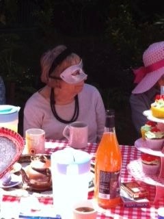 Great Crofters enjoy tea with the Mad Hatter, Guardian volunteering week 2014 at the Great Croft Resource Centre.