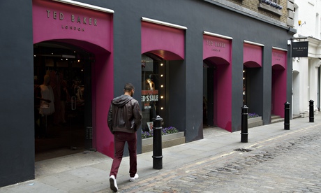 A pedestrian passes the Ted Baker store in Covent Garden, London