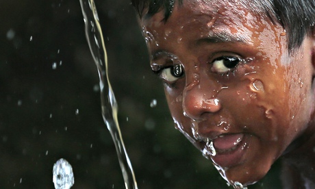 Boy and water