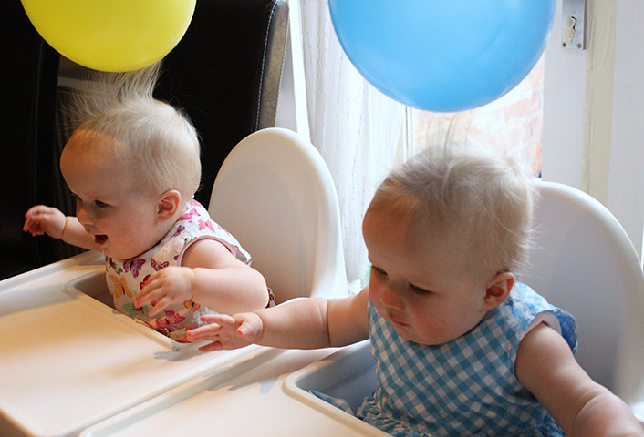 Your pictures of electric: Gee Macrory: Our identical twin granddaughters enjoying some electricity on