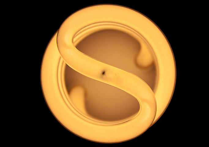 Your pictures of electric: Adrian Hall: A coiled energy-saving light bulb. I thought it looked rather 