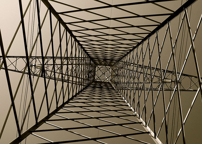 Your pictures of electric: Patricia Moriarty: One of many electricity pylons I passed while on a walki