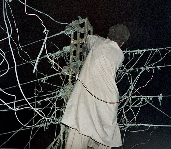 Your pictures of electric: Bill Cameron: We were very anxious this maintenance man didn't burst into e