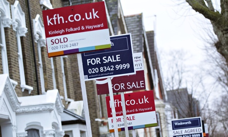 House 'for sale' signs. Bank of England warned of a rate hike sooner than expected