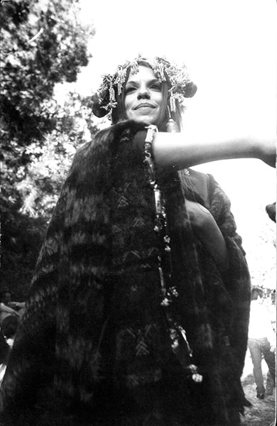 Dennis Hopper Shots: Dennis Hopper Photography Untitled (Girl in Cape & Headdress), 1967