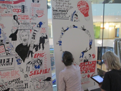 Scriberia illustrators, Guardian volunteering week 2014