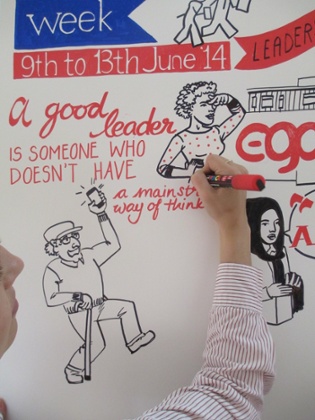 Illustrations of Guardian volunteering week 2014