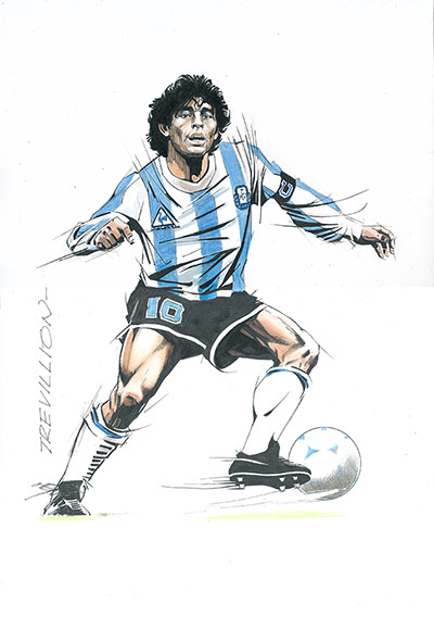 Trevillion exhibition: Maradona
