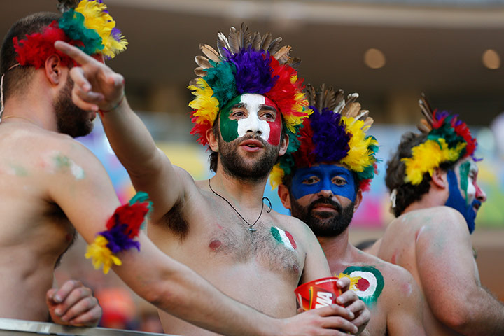 England v Italy: Italy fans