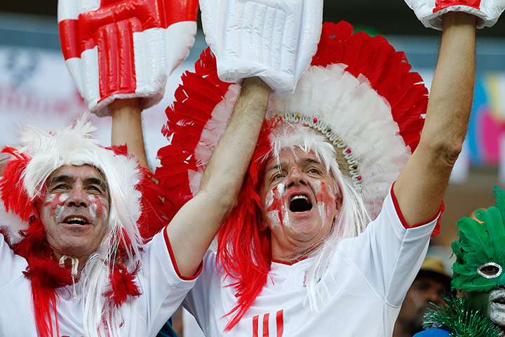 England versus Italy: England fans