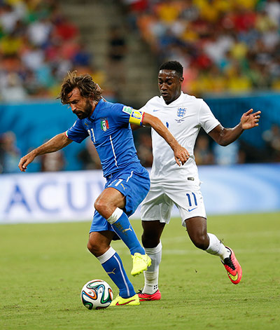 England versus Italy: Andrea Pirlo