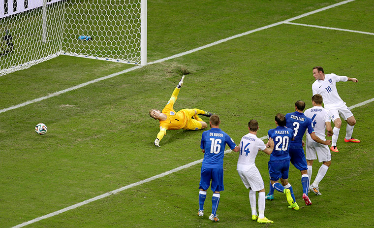 England versus Italy:  Joe Hart