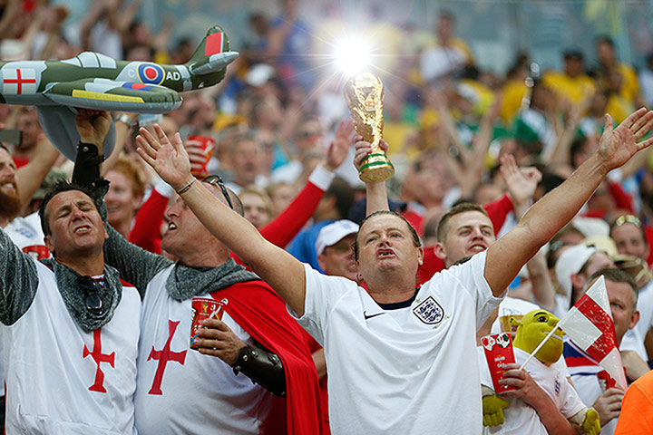 England versus Italy: England fans