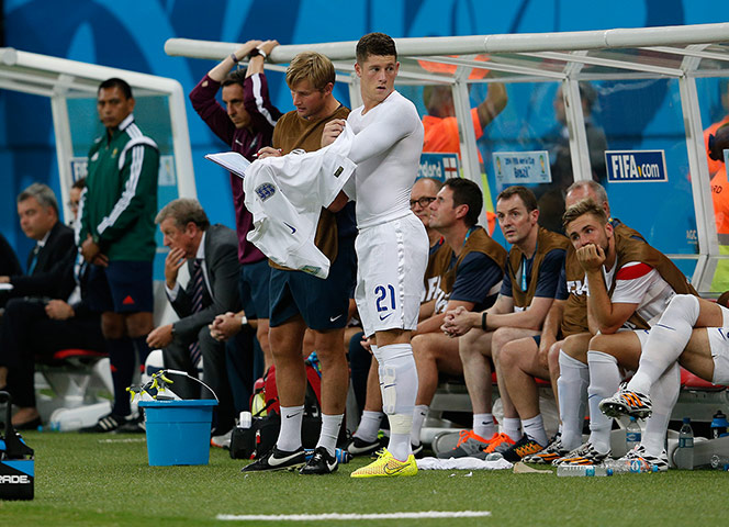 England versus Italy: Ross Barkley comes on as a sub