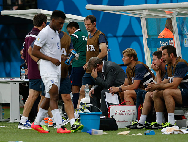 England versus Italy: Roy Hodgson looks despondent 