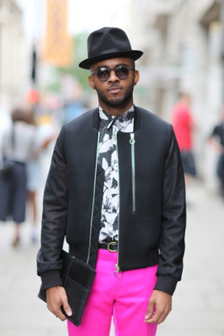 Street Style in London during the London menswear fashion week