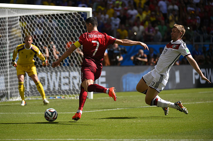 Germany v Portugal: Portugal's forward and captain Cristiano Ronaldo