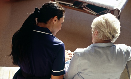 district nurse making a home visit