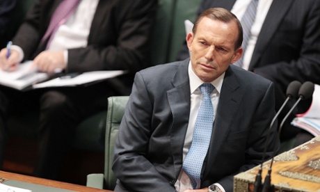 Prime Minister Tony Abbott during the house of representatives Question time on June 17, 2014 in Canberra, Australia.